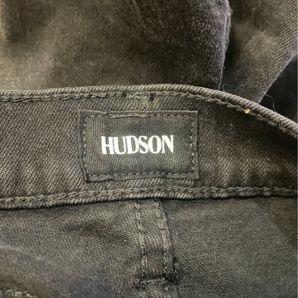 Hudson Womens Gracie Mid Rise Black Distressed Denim Cut Off Shorts Sz 31 New - Picture 6 of 10